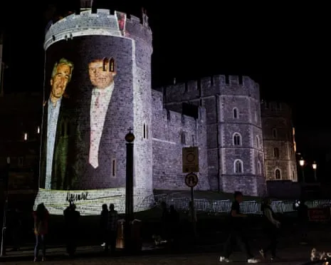 Four Arrested Following Projections of Trump and Jeffrey Epstein Projected on Royal Windsor Castle