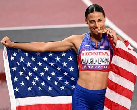 Sydney McLaughlin-Levrone runs speediest female 400m in 40 years to claim gold medal
